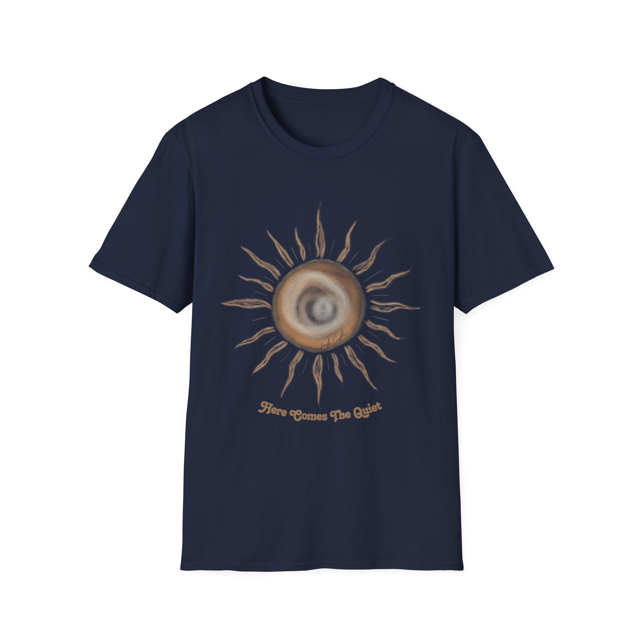 'Here Comes the Quiet' - Vintage Celestial Sunrise Tee