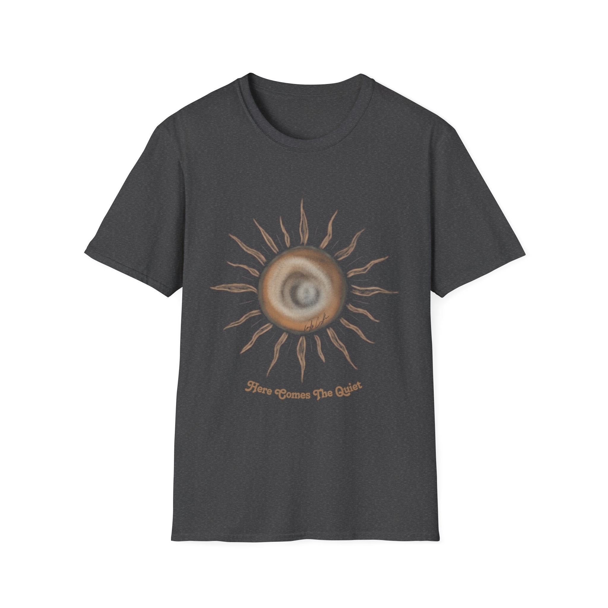 'Here Comes the Quiet' - Vintage Celestial Sunrise Tee
