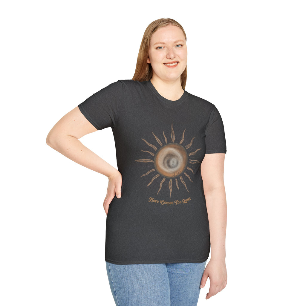 'Here Comes the Quiet' - Vintage Celestial Sunrise Tee