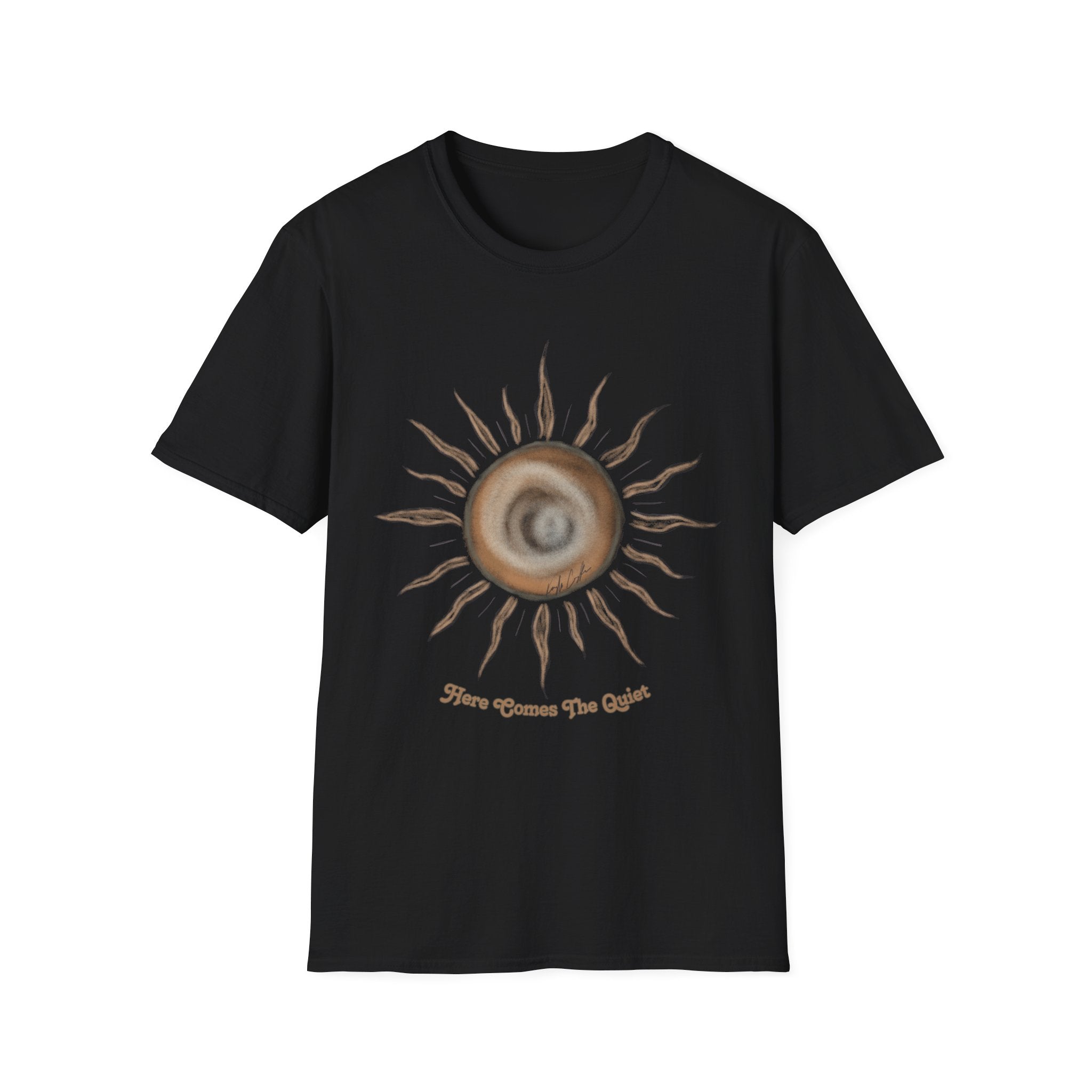'Here Comes the Quiet' - Vintage Celestial Sunrise Tee