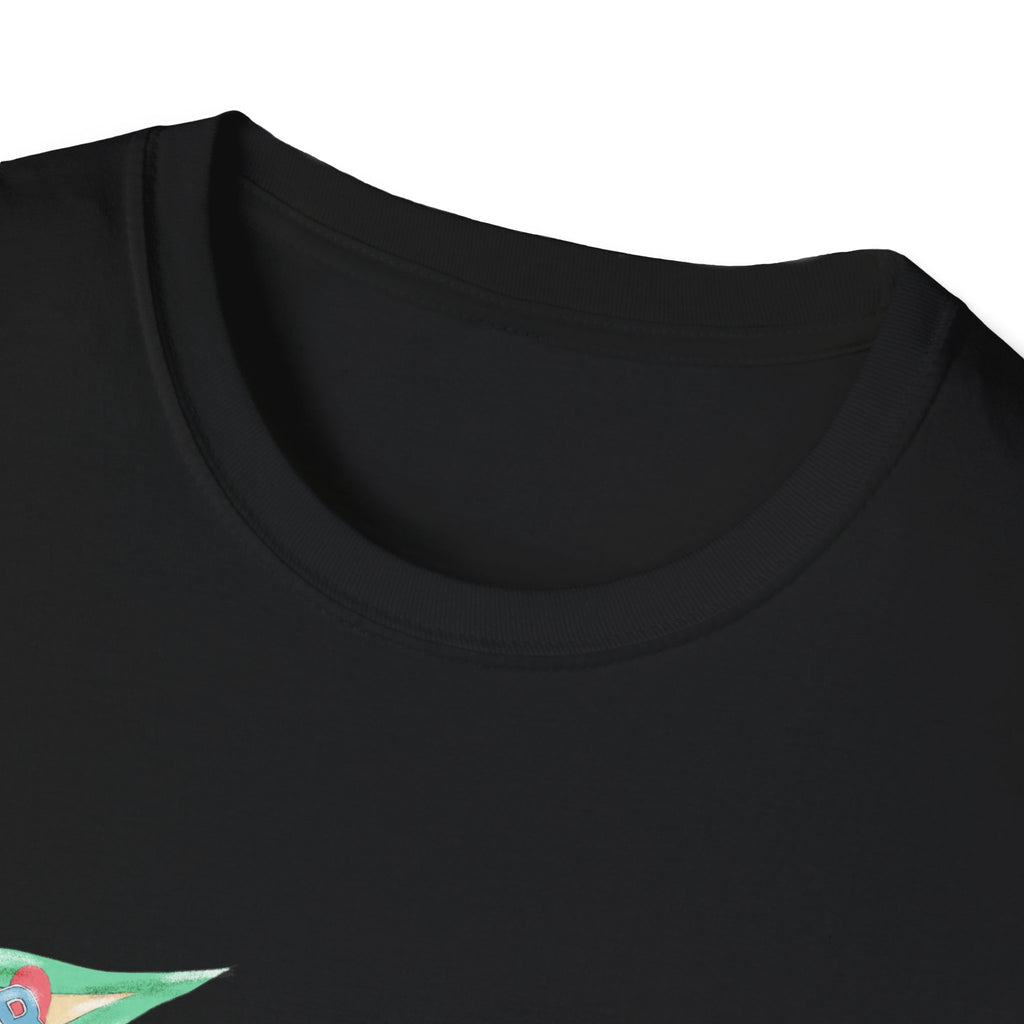 Dark Retro Robot Kids T‑Shirt — Cute Space Explorer Graphic Tee