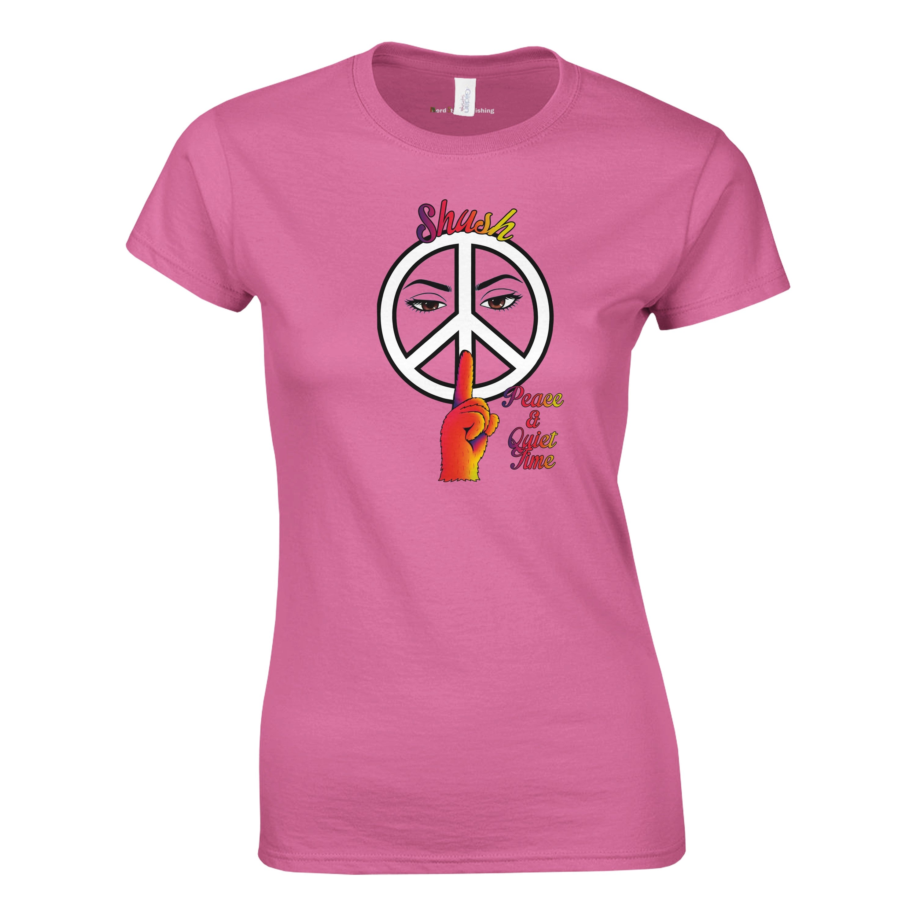 Shush, It's Peace & Quiet Time | Classic Womens Crewneck T-shirt | Gildan 64000L